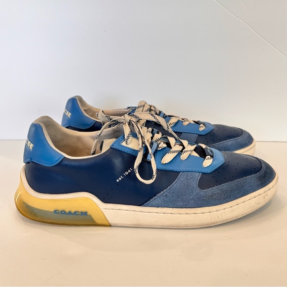 Coach Other - Coach Men’s Sneakers Size 11 CitySoL CLRBLK CRT Blue Suede Leather Lace-…